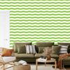 Lime and white stripes wallpaper, lime background for living room and bedroom 50x1000