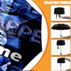 Custom Name Personalized Kylian Mbappe Print Umbrella, Auto Open Close, 8‑Rib Sturdy Frame, Commute Camping Hiking Use, Birthday Gift