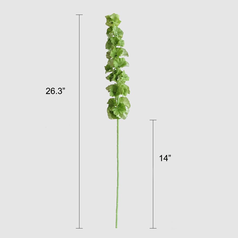 Shell-leaf Irish wind chime long-stem artificial flower decoration green 3PCS