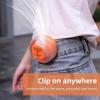 360° Rotatable Bladeless Neck Fan 3 Speeds Hanging Waist Fan Small Clip-On Waist Fan  Travel Use