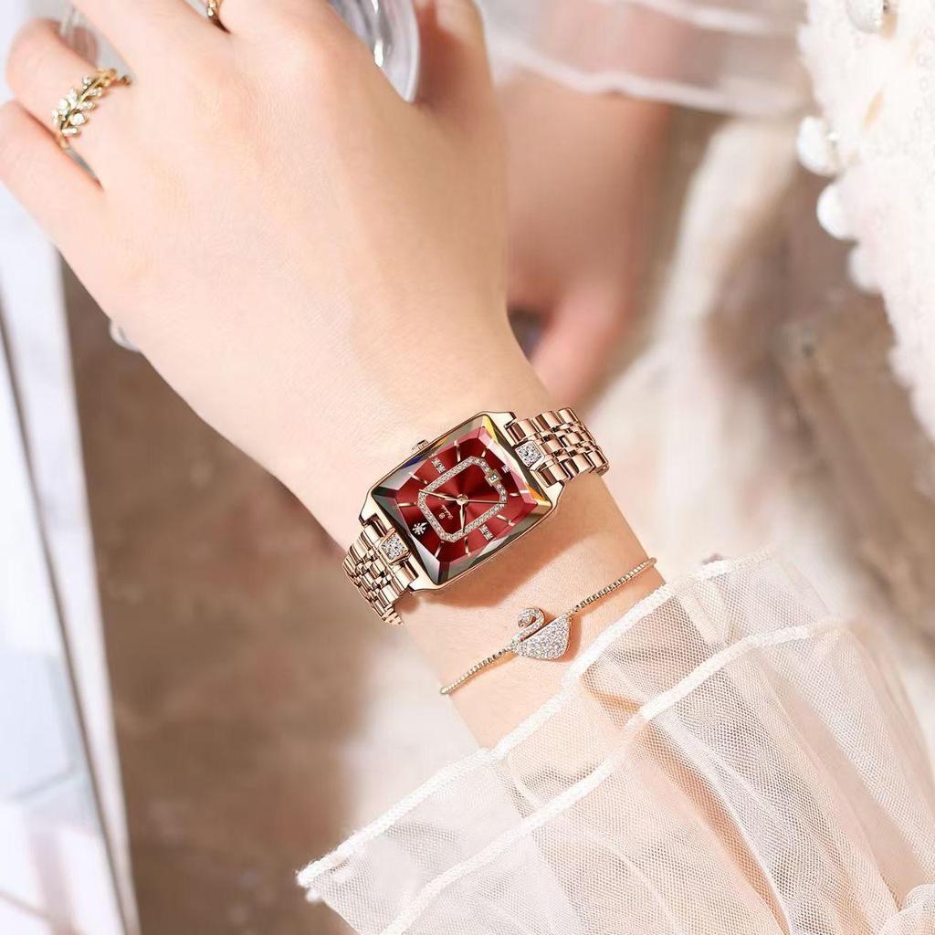 French Style Starry Sky Women's Waterproof Square Watch - High-Spec, Fashionable & Versatile