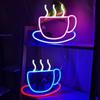 Кофейня Светодиодная неоновая вывеска Фоновая лампа Приветственный ночник Моделирующие огни День святого Валентина
