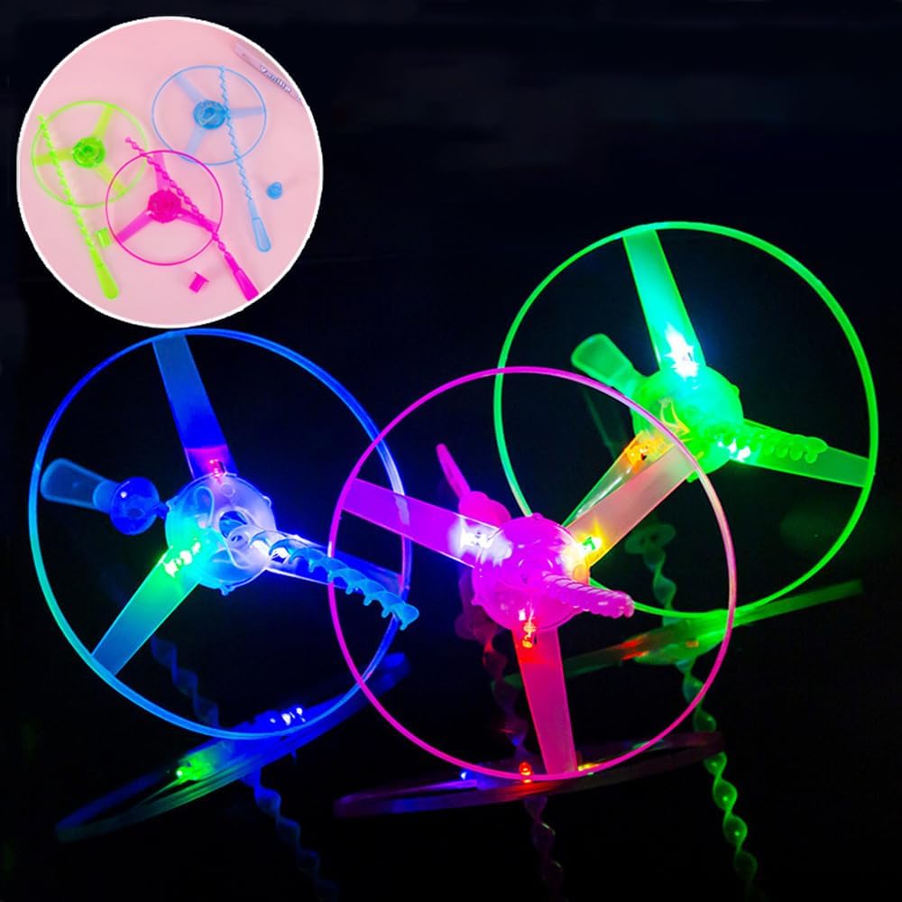 Пиукрти Пакет для вечеринки Детский День рождения Пропеллер Свет Игрушка Лет Дарить Детям Светящаяся летающая игрушка Гаджеты для вечеринки Светодиодный подарок Подарок Чудо-пакет