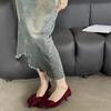 Elegant Woman Heeled Shoes 2025 Slip On Women's High Heels Fashion Dress Pumps Women Bow Tie Pointed Toe Thin Heels Solid Shoes