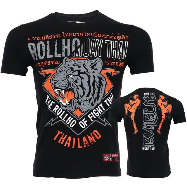 MMA Breathable Boxing Jerseys Tiger Muay Thai Kick Boxing Sweatshirt Men T-Shirt