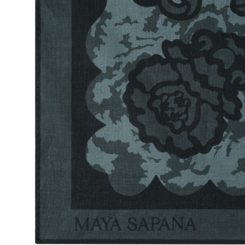 Хлопковый мини-шарф MAYA SAPANA (Темно-серый)