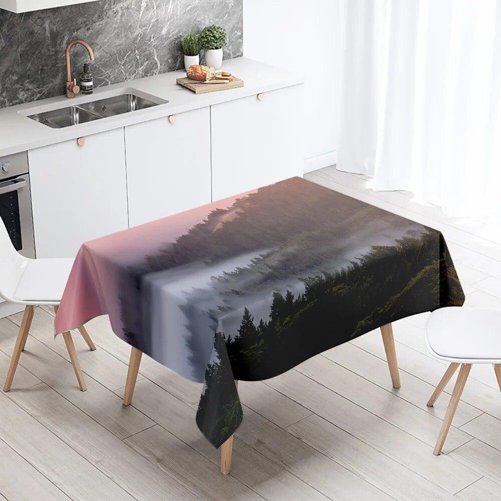 Таинственная космическая звезда, планета, скатерть для салона, вечеринки, ресторана, украшение, противообрастающий водонепроницаемый домашний стол