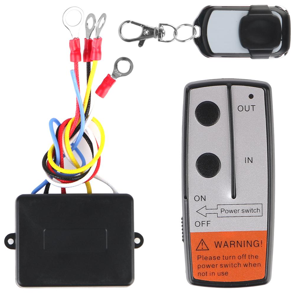 For Jeep Off-road ATV Trailer Wireless Winch Remote Control Kit 12V 24V Wireless electric Switch Controller Universal Winch Remote Control
