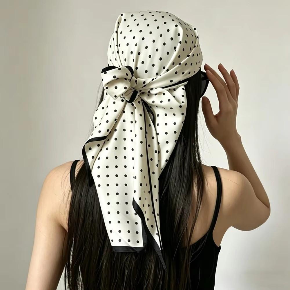 Elegent Imitation Silk Scarf Polyester Jeans Waist Belt Lady Foulard Hair Band Festival