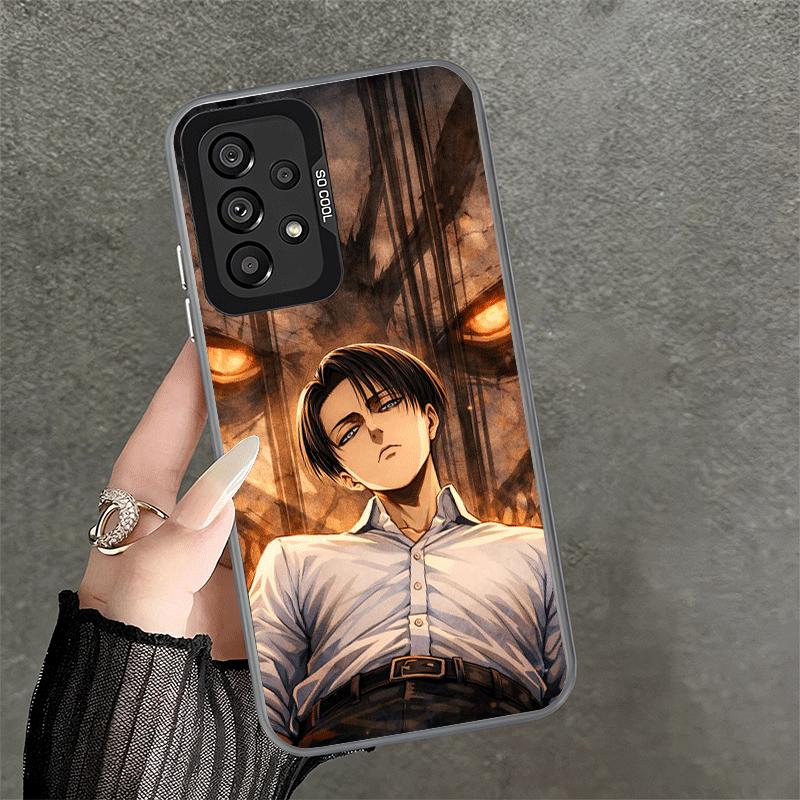 A-Attack On T-Titan Levi Shockproof Phone Case for Samsung A17 A16 A15 A14 A37 A57 A36 A56 A26 A35 A55 A25 A34 A54 A24 A13 A23 A