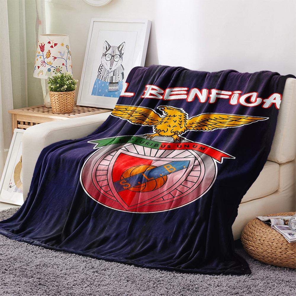 Benfica LOGO FlAannel Blanket, High quality Comfortable for All Seasons, Home Decor, Warmth and Comfort