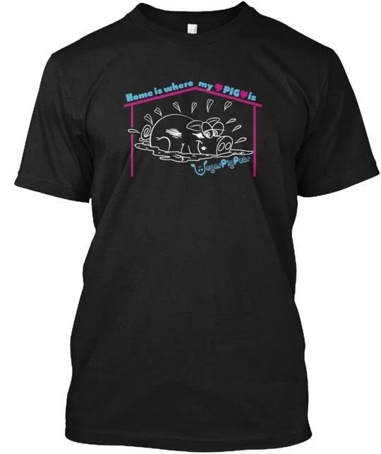 pigs Are Pets . Home Is Where My Pig TTshirt Made in the USA Size S to 5XL