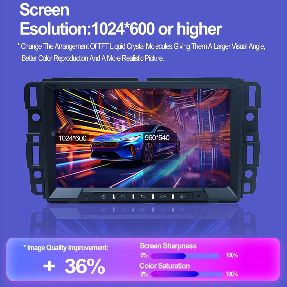 8-дюймовый автомобильный радиоприемник Android для GMC Acadia Savava Sierra Chevrolet Avalanche Suburban Carplay 2Din Autoaudio головное устройство навигация GPS 2+64 ГБ