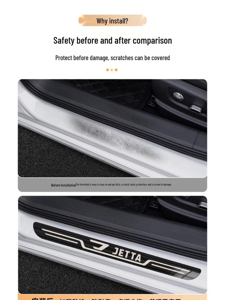 Volkswagen Jetta 2023 Модель VS5/VA3/VS7 Пороги с подсветкой Оригинальная накладка на порог для тюнинга автомобиля