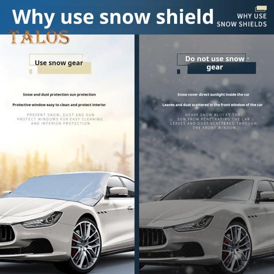 Автомобильный магнитный чехол от снега на лобовое стекло, устойчивый к ультрафиолетовому излучению, водонепроницаемый, антифриз, универсальный размер, простая установка, чехол на лобовое стекло для автомобилей и грузовиков