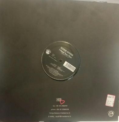 12-дюймовая пластинка ЗВУКОВАЯ СИСТЕМА - Мне нужна твоя боль HB076 Heartbeat 1998 Италия Танцевальная и электронная Б/У