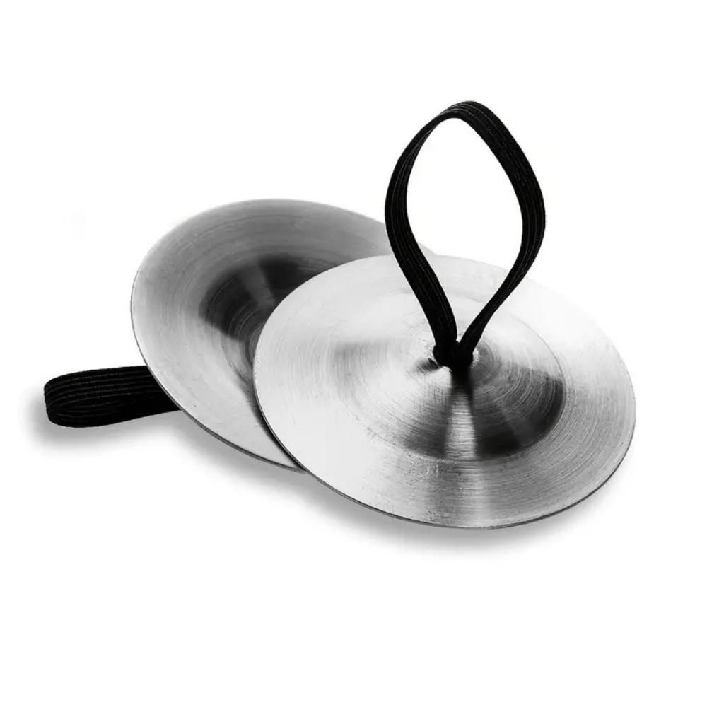 2Pcs Traditional Belly Dance Cymbal Mini Finger Dial Pads Percussion Instrument Dancing Accessories