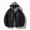 Mens Winter Puffer Jacket Thick Warm Casual Hooded Coat Young Men Streetwear