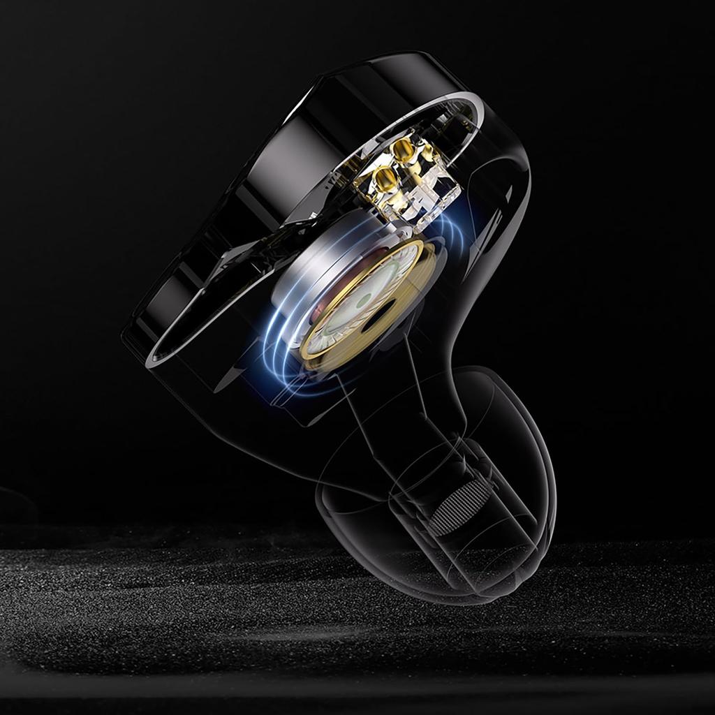 Linsoul KZ ZVX Pro металлический корпус динамические наушники, настроенные на основе акустики Оснащены динамическим излучателем с внутренней магнитной системой и диафрагмой, выбор микрофона