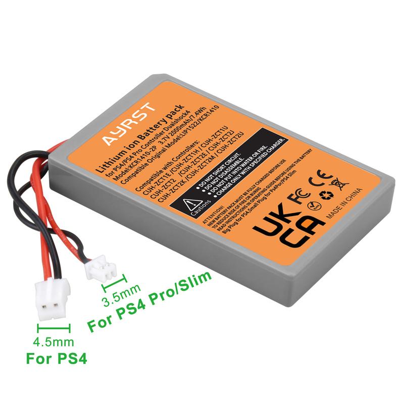 Для SONY PS4/ PS4 Pro slim LIP1522 & KCR1410 Dualshock 4 V1 V2 Беспроводной контроллер Playstation Геймпад 2000 мАч Запасная батарея