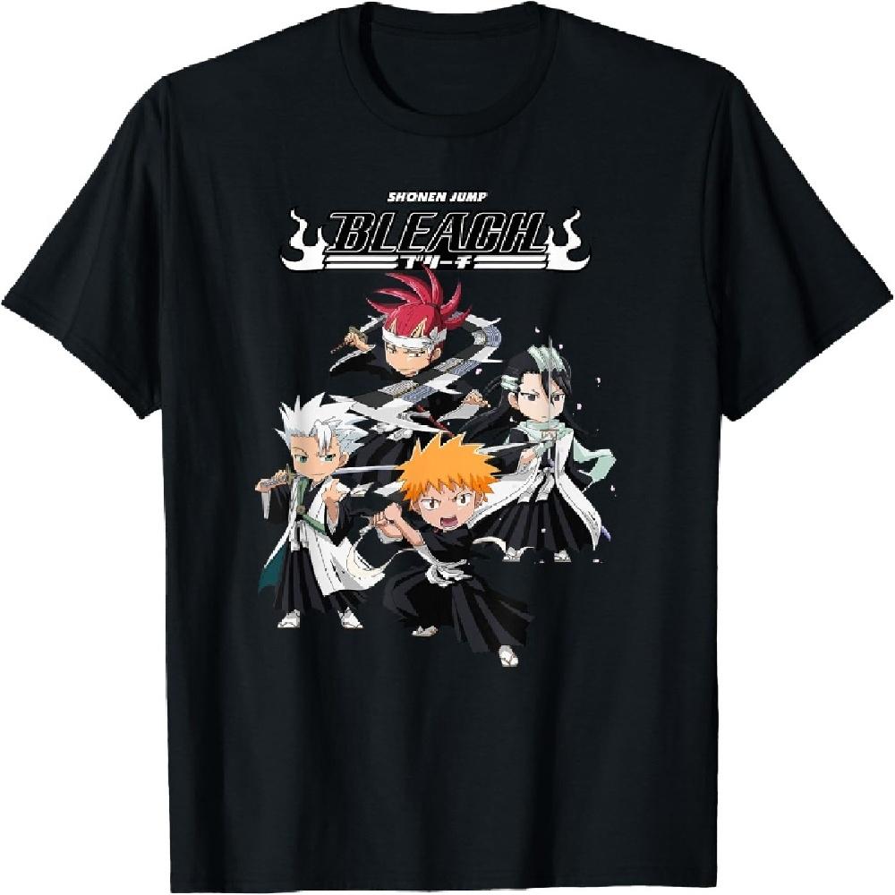 Bleach Супер Группа Чиби Боевая Поза Аниме Футболка