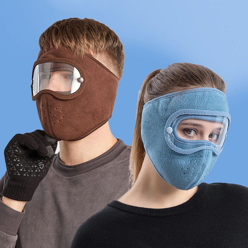 Dustproof Removable Eye Shield HD Screen Anti Fog Goggles Breathable Caps Full Face Masks Cycling