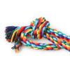 Z Набор радужных хлопковых веревок Четыре предмета Игрушка для питомца собаки Собака Цветная веревка Узел Устойчивые к укусам Принадлежности для питомцев