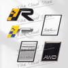 vzpgl9 Prancing Deer R Design Sweden Flag Elk Decoration Emblem Car Styling 3D Metal Badge For Volvo XC60 XC90 V40 Body Trunk Stickers