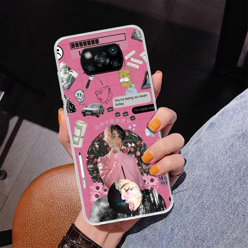 Чехол для телефона singer Lil Peep для Xiaomi Poco X5 X6 X7 Pro X4 Gt F7 Ultra M8 M7 Redmi 15C 15 13C 13 12C 12 Уникальный чехол Coque Poco