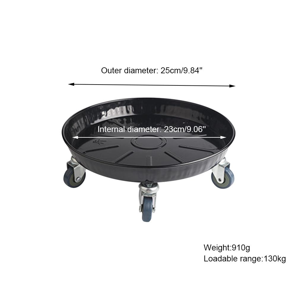 Поддон для цветочного горшка на колесиках Тяжелый передвижной горшок для цветов Тележка-подставка Держатель Металлический передвижной горшок для цветов Садовый инструмент