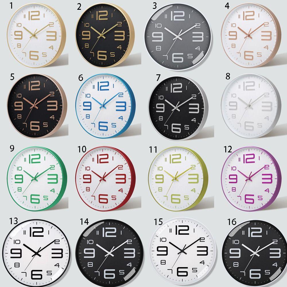Бесшумные настенные часы в скандинавском стиле, уникальные настенные часы, персонализированные цифровые часы, бытовые