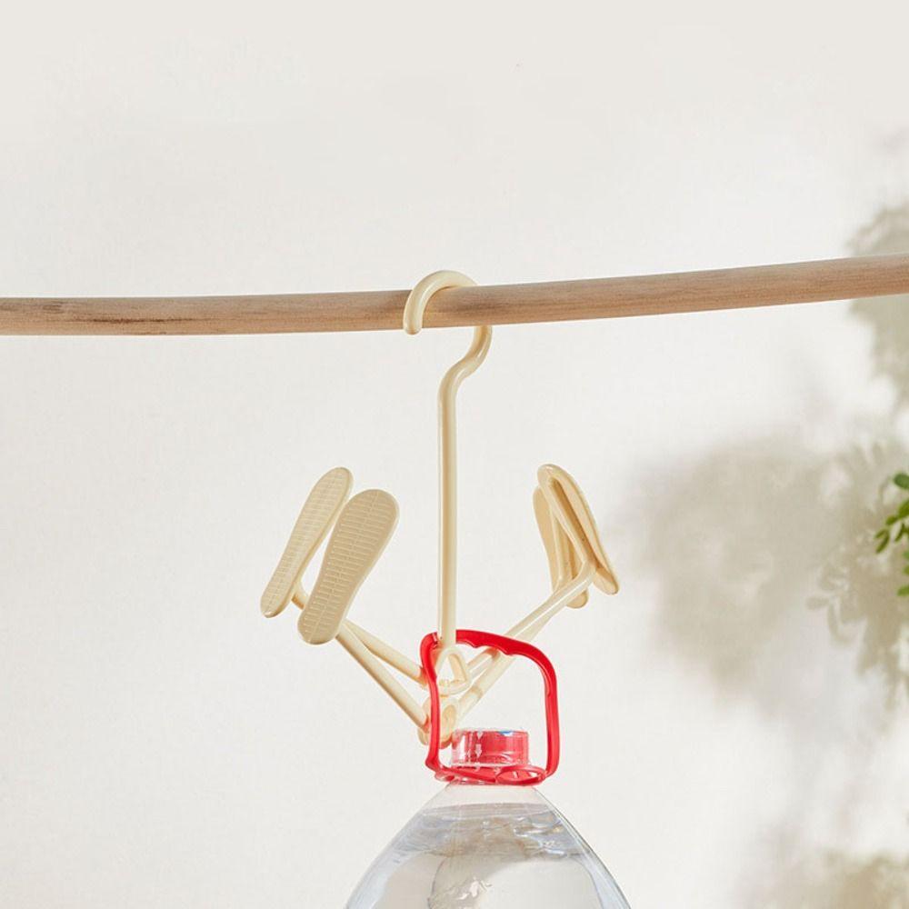 Windproof Clothing Hook Storage Laundary Tool Sneakers Rack New Shoes Drying Hanging Hanger