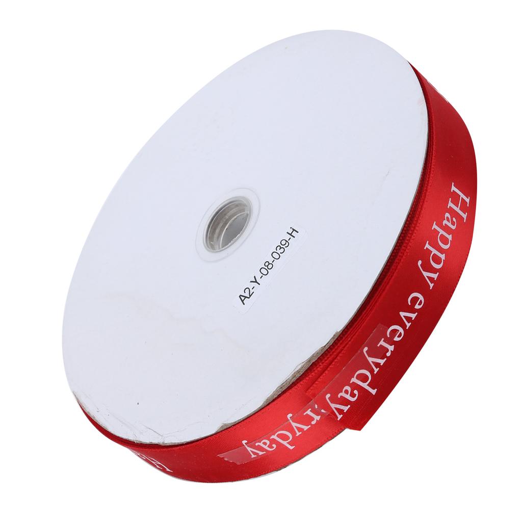 Printing Satin Ribbon Personalized Christmas Xmas Ribbons for Holiday Gifts DecorationsRed