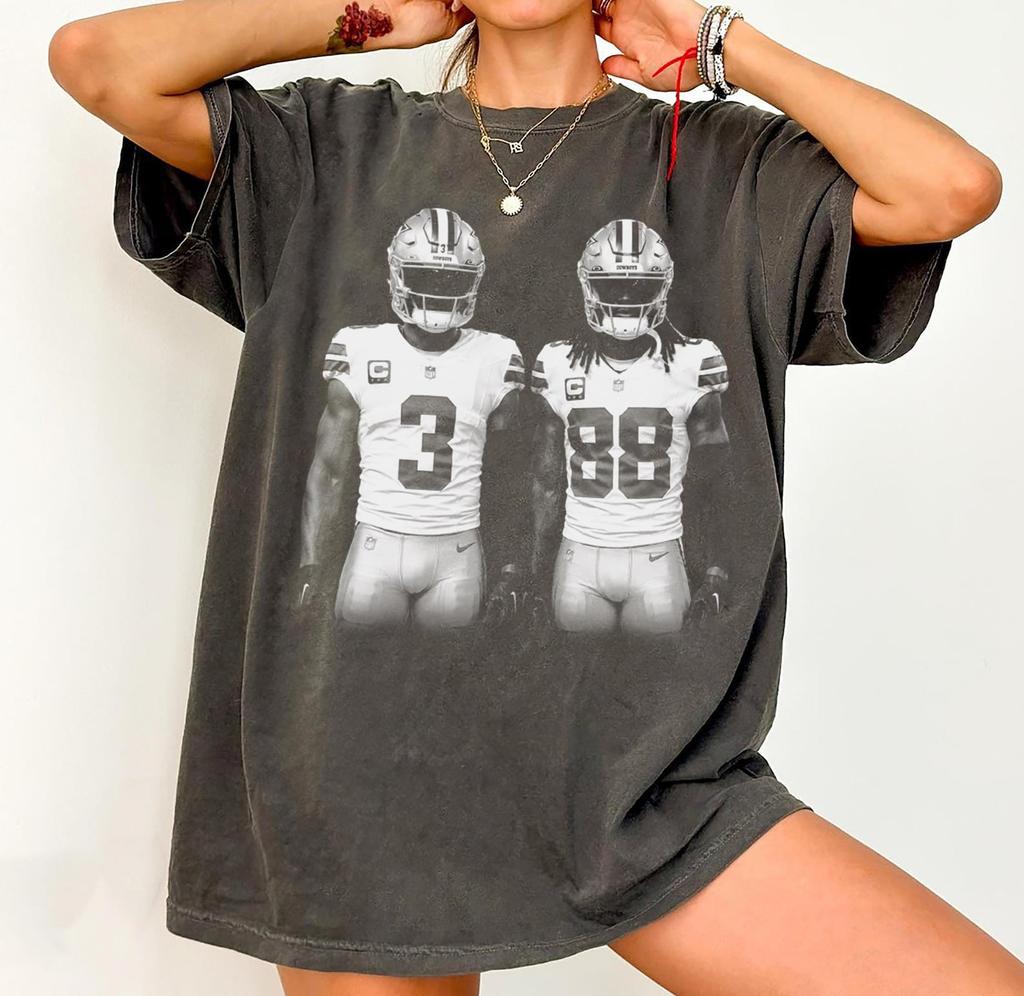 Comfort Colors George Pickens and Ceedee Lamb Dallas Football T-shirt