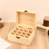 Деревянный ящик для хранения на 12/25 ячеек, органайзер для переноски, контейнер для ароматерапии для флаконов с эфирными маслами, кейс для хранения