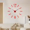 Wall Mount Clock Battery Powered 3D Digital Display Silent Sweep Movement Luminous Wall Clock for Living Room