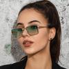 Новые Винтажные Квадратные Металлические Солнцезащитные Очки Защита UV400 Маленькая Рамка Очки для Вождения для Женщин Мужчин Уличные Gafas De Sol