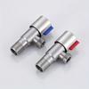 1pc Stainless Steel Hot And Cold Angle Valve Large Flow Drain Toilet Water Stop Triangle Valve Switch All Copper 3/4''