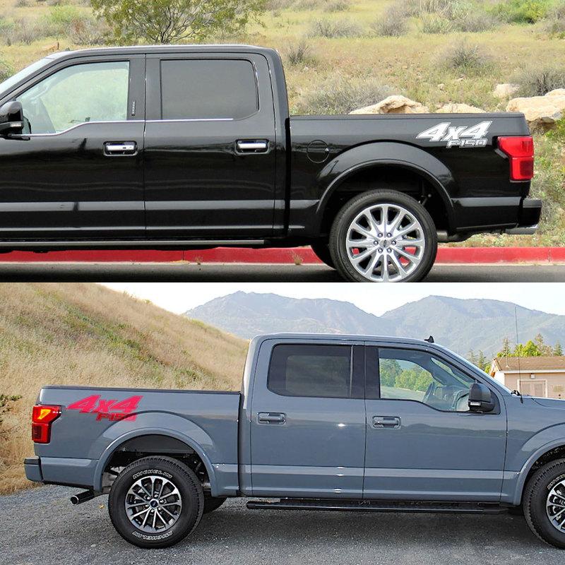 Наклейки на борт задней части пикапа For Ford F150 Raptor XLT Графика для грузовика 4x4 Декор автомобиля Наклейка-покрытие Аксессуары для автотюнинга