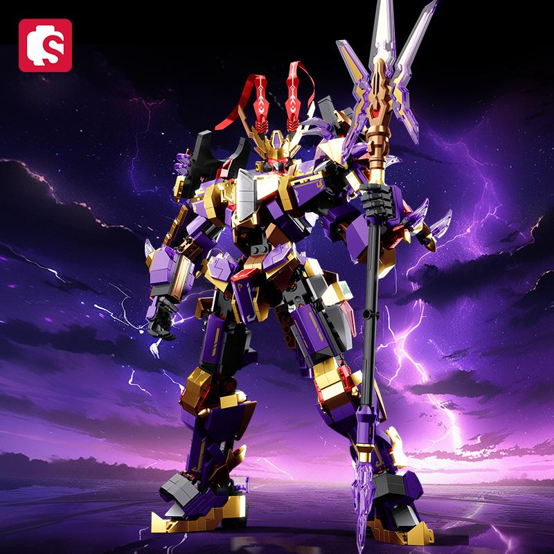 Нетоксичный Sembo Block Модель Мехи Креативный Робот Строительный Блок Moc Экшн Фигурки Меха Орнамент Детские Игрушки Для Детей Рождественские Подарки