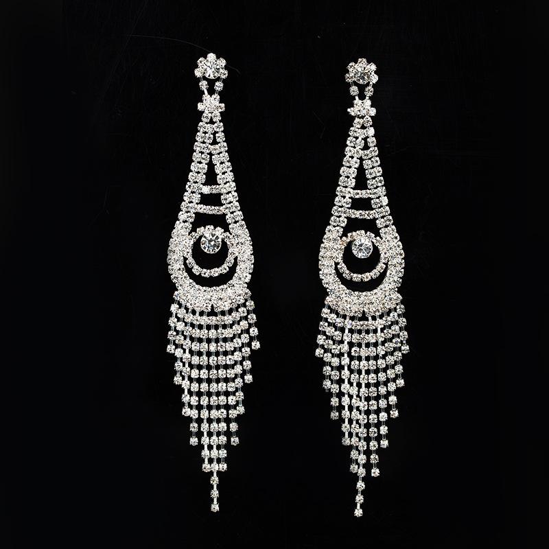 Factory Direct Sales Korean Jewelry Tassel Stud Earrings Fashion Lady Ear Studs  E124