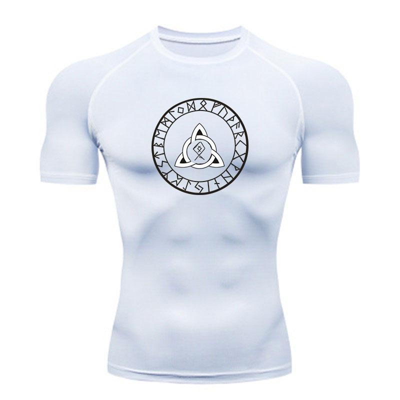 Men's Compression Fitness Sports T-Shirt, Vintage Rune Celti