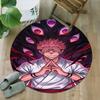 1pc S-Sukuna Carpet, Round Rug, Comfortable, Suitable for Entryways, Living Rooms, Office, And Bedrooms, Christmas Decoration