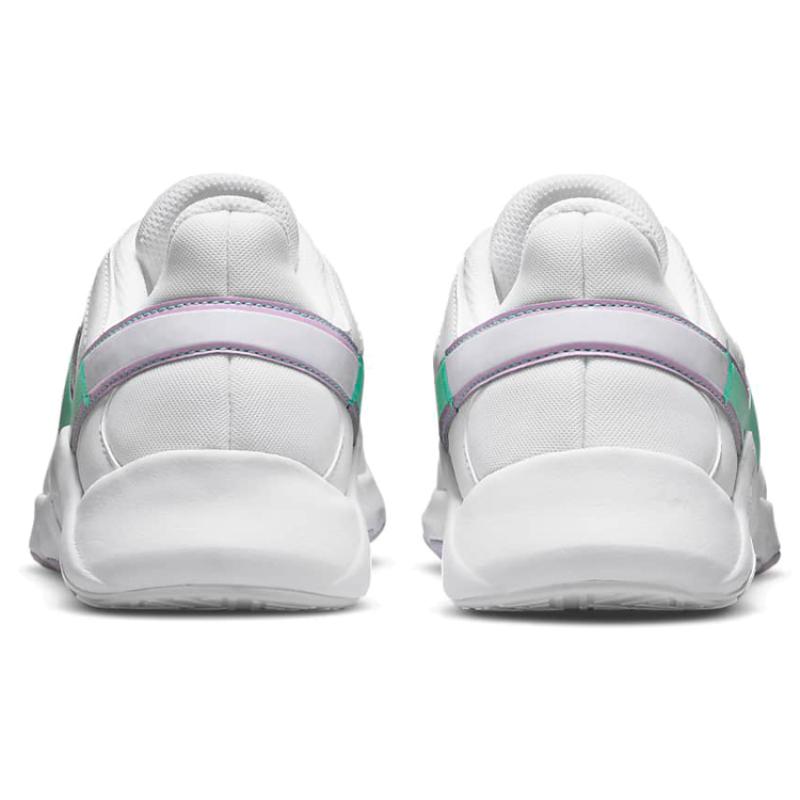 Nike Женские тренировочные футбольные бутсы Legend Essential 2 Белые Зеленые Светящиеся CQ9545-100