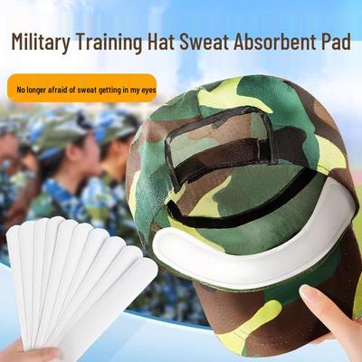 Одноразовые подкладки для шляп: Потовпитывающая лента для шляпы и накладки на козырек для военных тренировок.