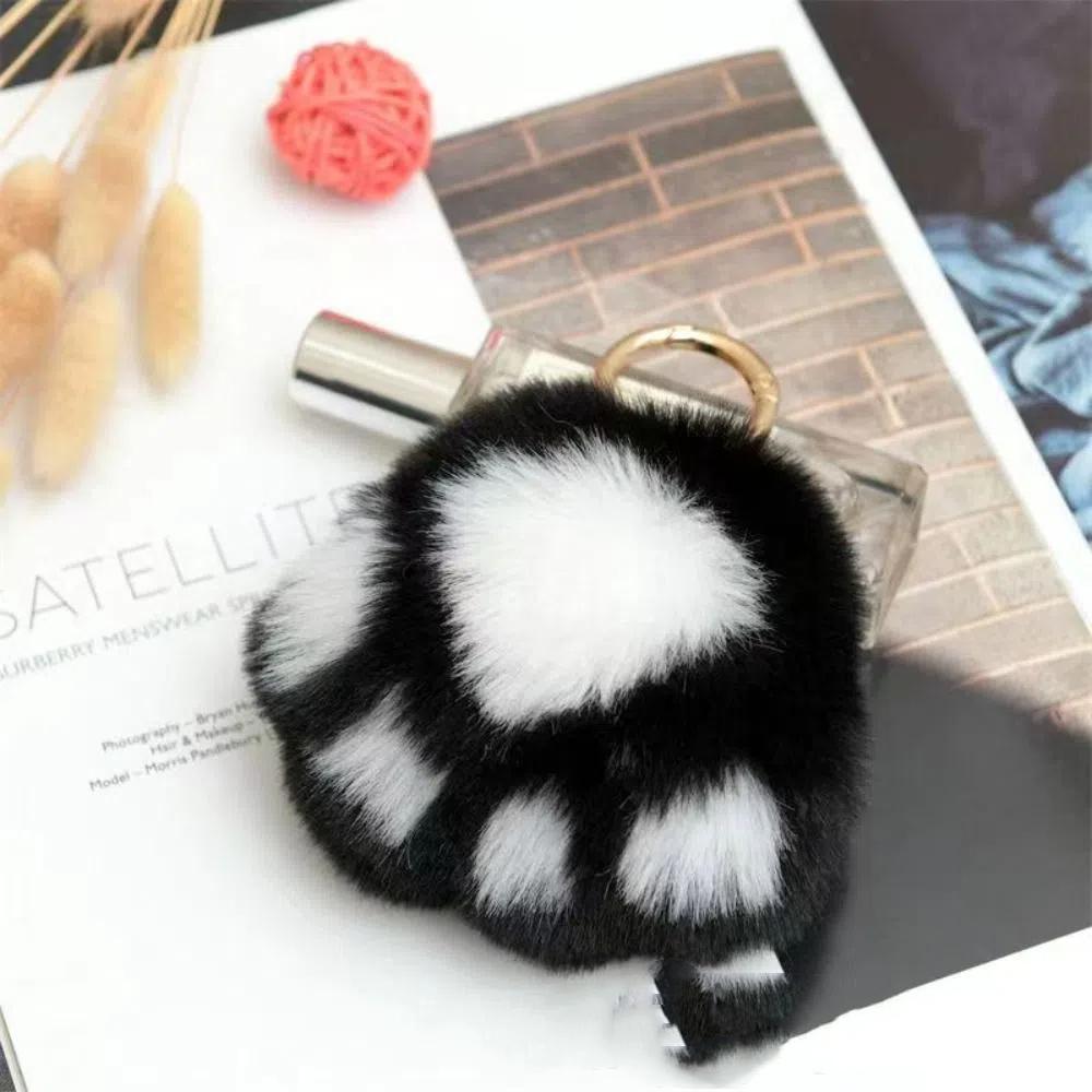 Брелок для ключей Furry Doll Cat's Paw, плюшевая игрушка Cat's Paw, кулон, ювелирное изделие, подарок