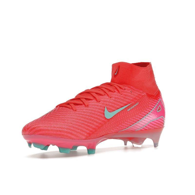 Nike Кроссовки Zoom Mercurial Superfly 10 Elite FG Mad Energy Pack унисекс красные Ember-Glow Aurora-зеленые FQ1454-800