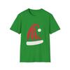 Unisex Softstyle T-Shirt Brush Stroke Santa Hat Minimalist Christmas Cheer