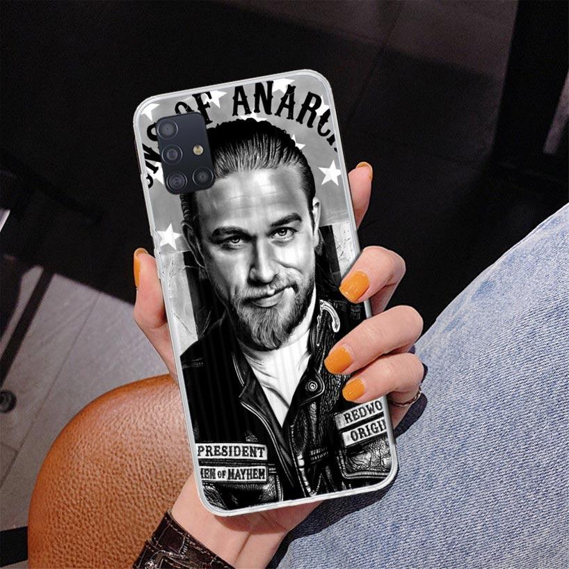 Черный чехол для телефона Sons Of Anarchy для Samsung Galaxy A52 A32 A22 A12 A51 A31 A50S A30S A20S A10S Note 20 Ultra 10 Plus S10 A72 A7