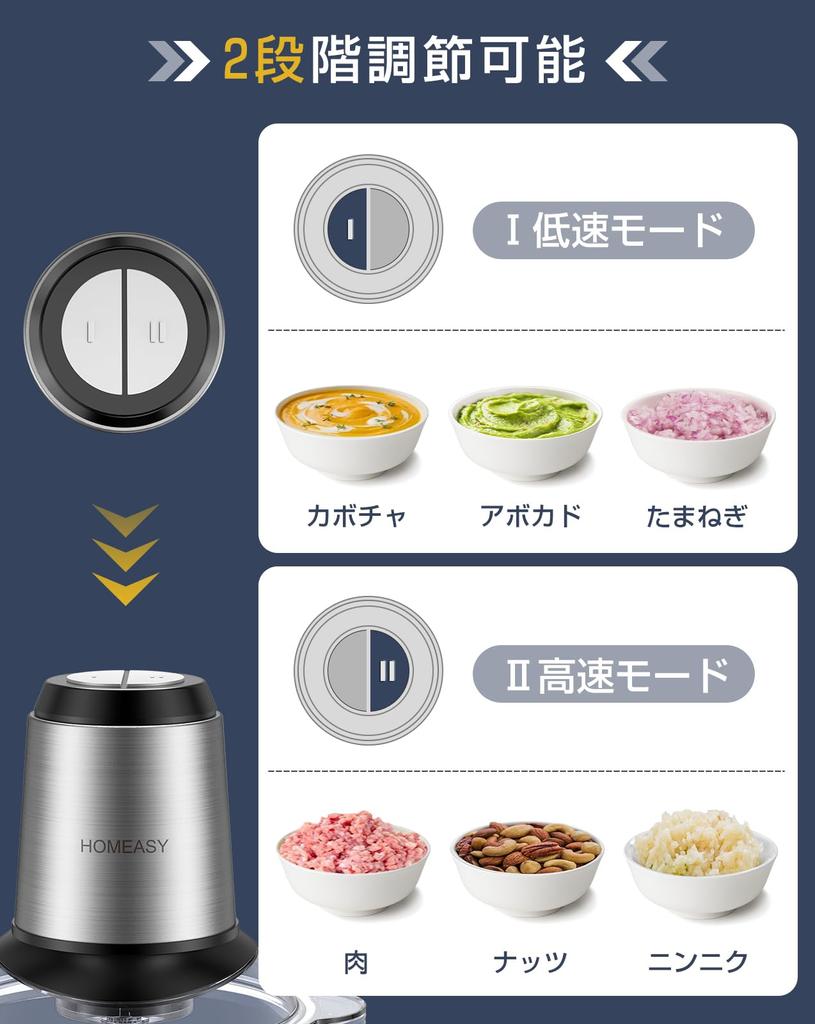Кухонный комбайн HOMEASY Большая емкость Типы чаш Легкий скоростной режущий миксер 350 Вт Высокая мощность измельчения Многоцелевой в одном Легкое управление Моющийся 1,8 л
